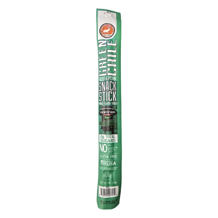 Wholesale Green Chile Beef & Pork Snack Stick - 24 count caddy