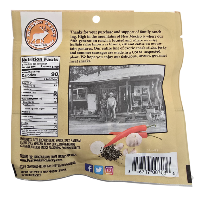 Wholesale Hot & Sweet Beef Jerky 3oz - (order in EACH quantities)