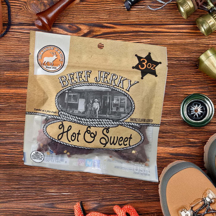 Wholesale Hot & Sweet Beef Jerky 3oz - (order in EACH quantities)