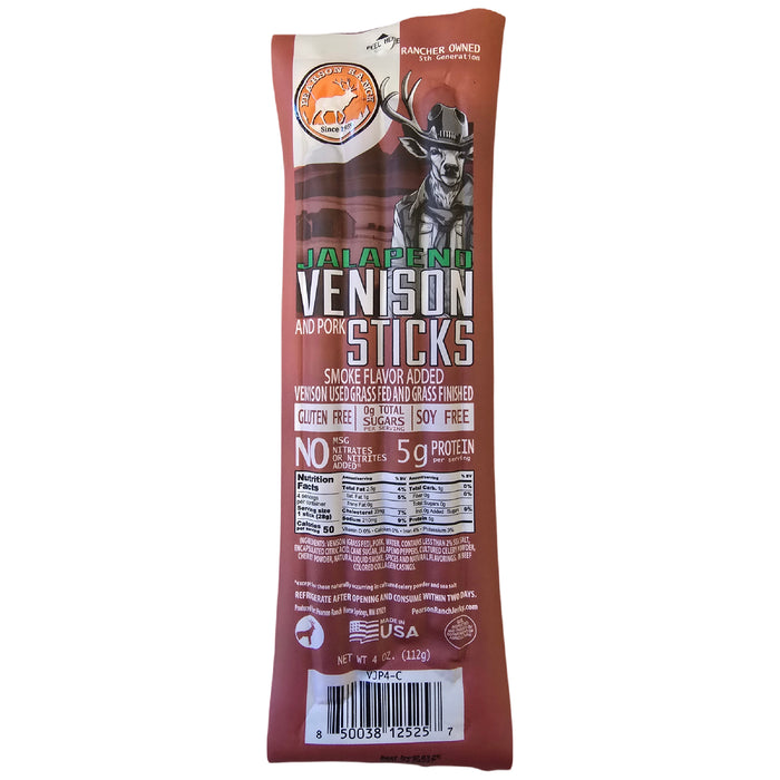 Wholesale Venison Jalapeno Snack Sticks - 6 count multi-pack caddy