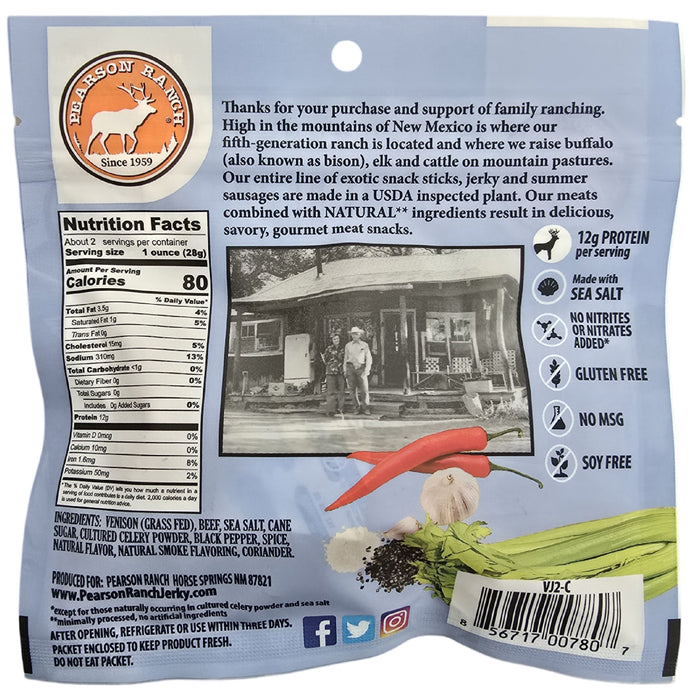 Wholesale Venison Jerky Display Tray - 12 each 2.1oz Resealable Bags