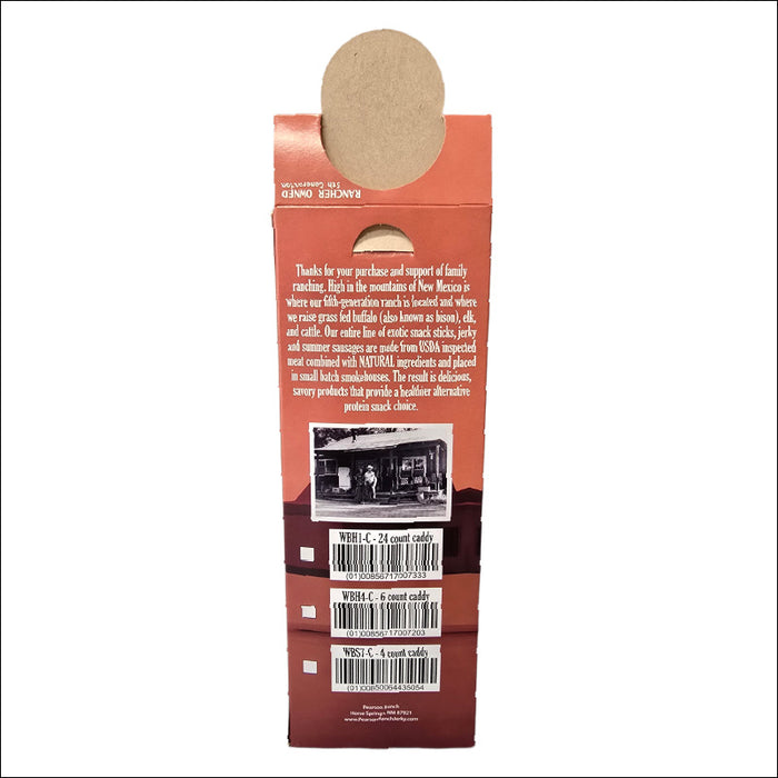 Wholesale Wild Boar Hickory Snack Sticks - 6 count multi-pack caddy