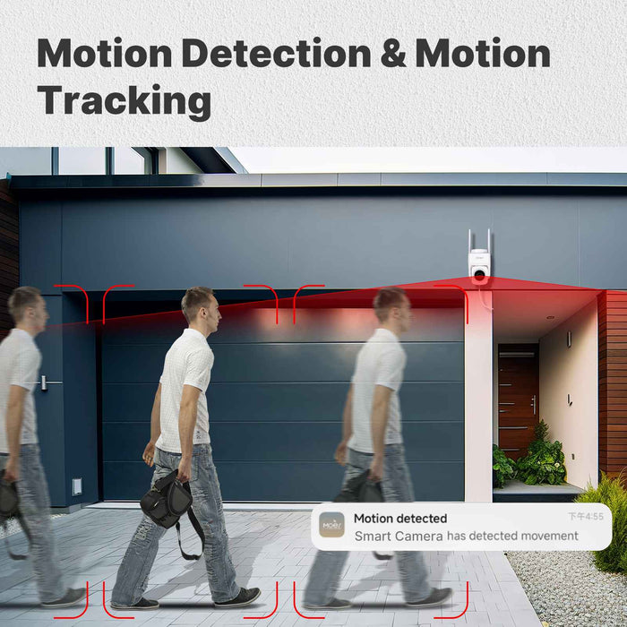 WiFi 3MP Smart Outdoor Security Camera RJ45 Network IP65 Waterproof EU Standard