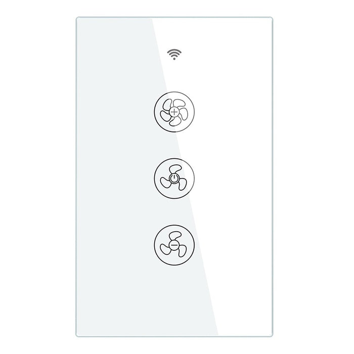 WiFi RF433 Smart Ceiling Fan Switch US Black White - Moes