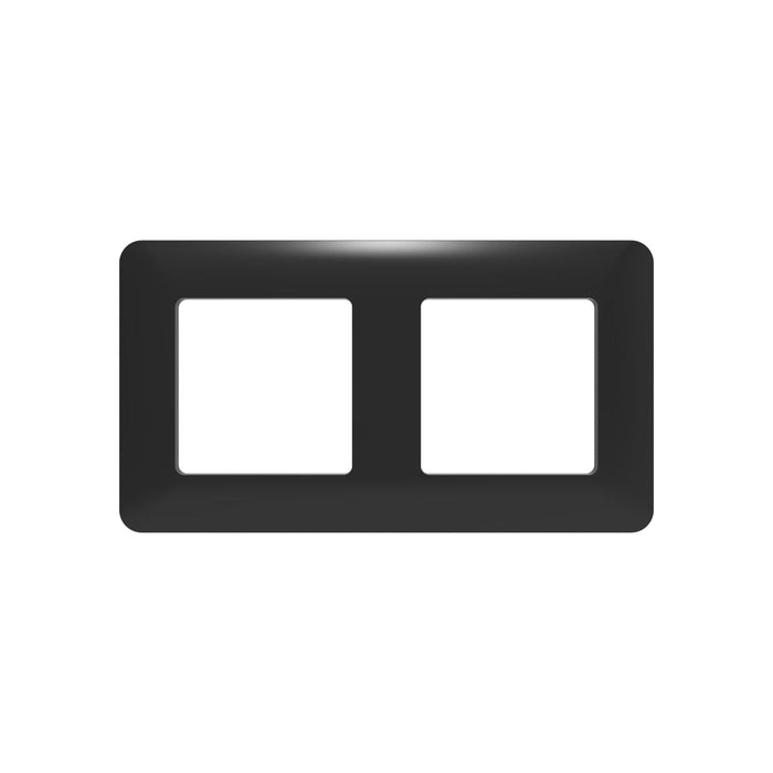 2 Gang Panel / Black