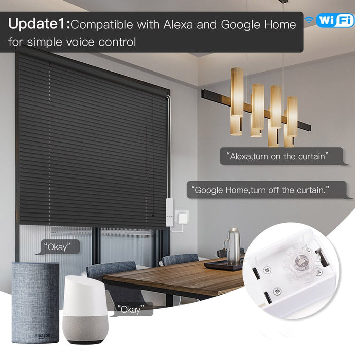 Update1:Compatible with Alexa and Google Home for simple voice control - MOES