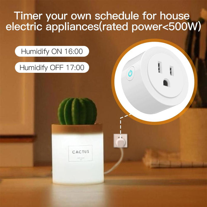 WiFi Smart Power Socket Plug Brightness Adjust Timer Plug Tuya Smart Life App Compatible - Moes