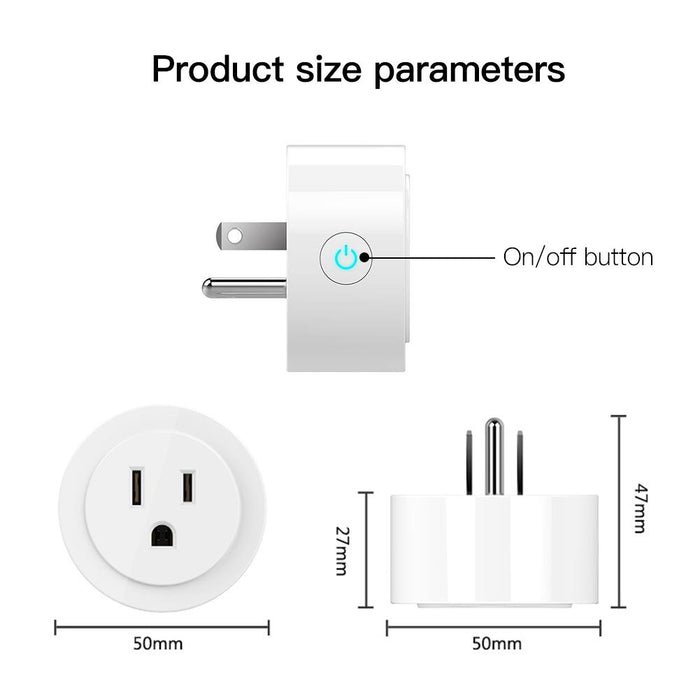 WiFi Smart Power Socket Plug Brightness Adjust Timer Plug Tuya Smart Life App Compatible - Moes