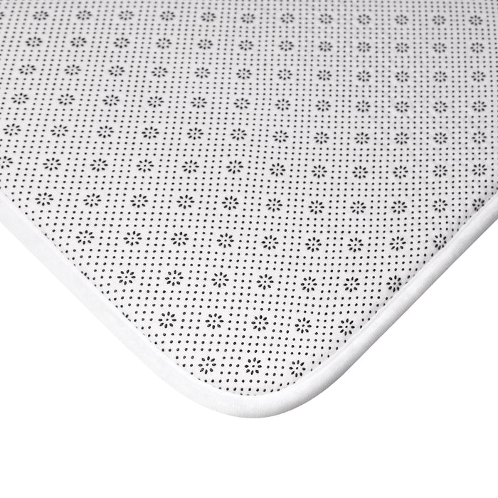 William Morris Bath Mat Larkspur Beige White