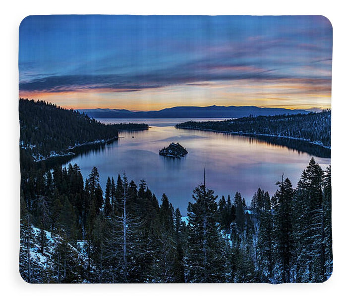 Winters Awakening - Emerald Bay By Brad Scott - Blanket