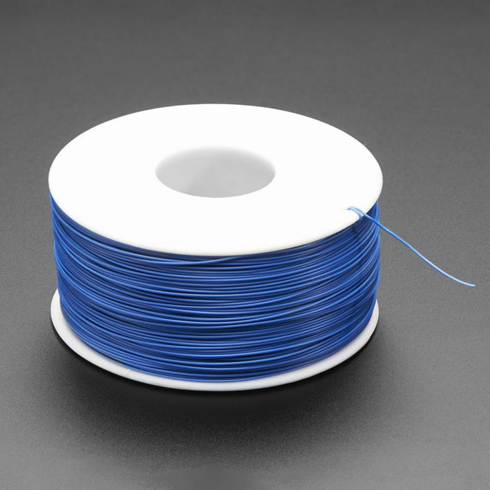 "Wire Wrap" Thin Prototyping & Repair Wire - 200m 30AWG Blue by Adafruit - The Pi Hut