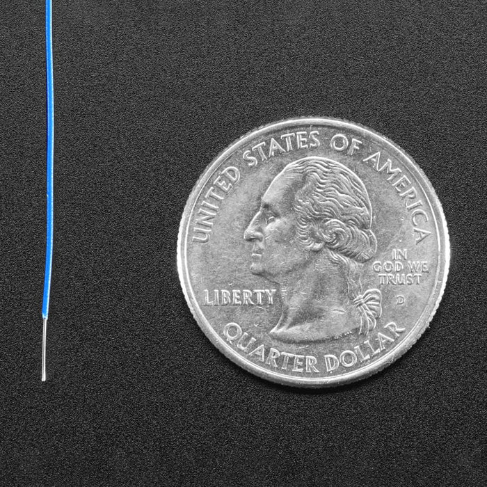 "Wire Wrap" Thin Prototyping & Repair Wire - 200m 30AWG Blue by Adafruit - The Pi Hut