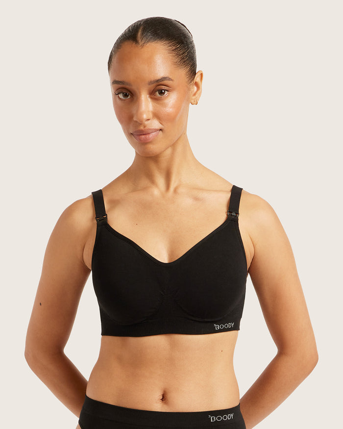 Wireless Maternity Bra - Black