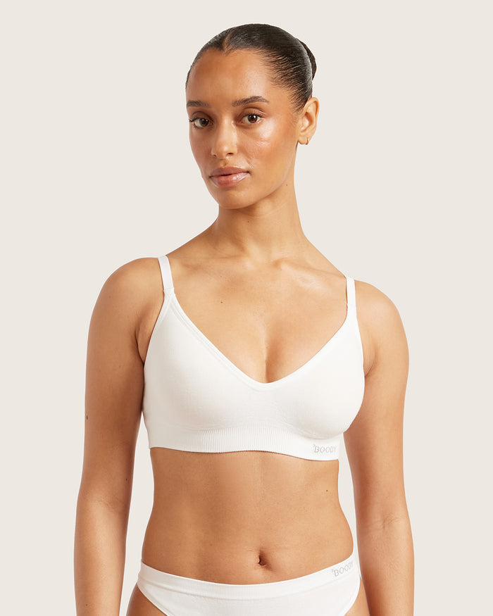 Wireless T-Shirt Bra - White