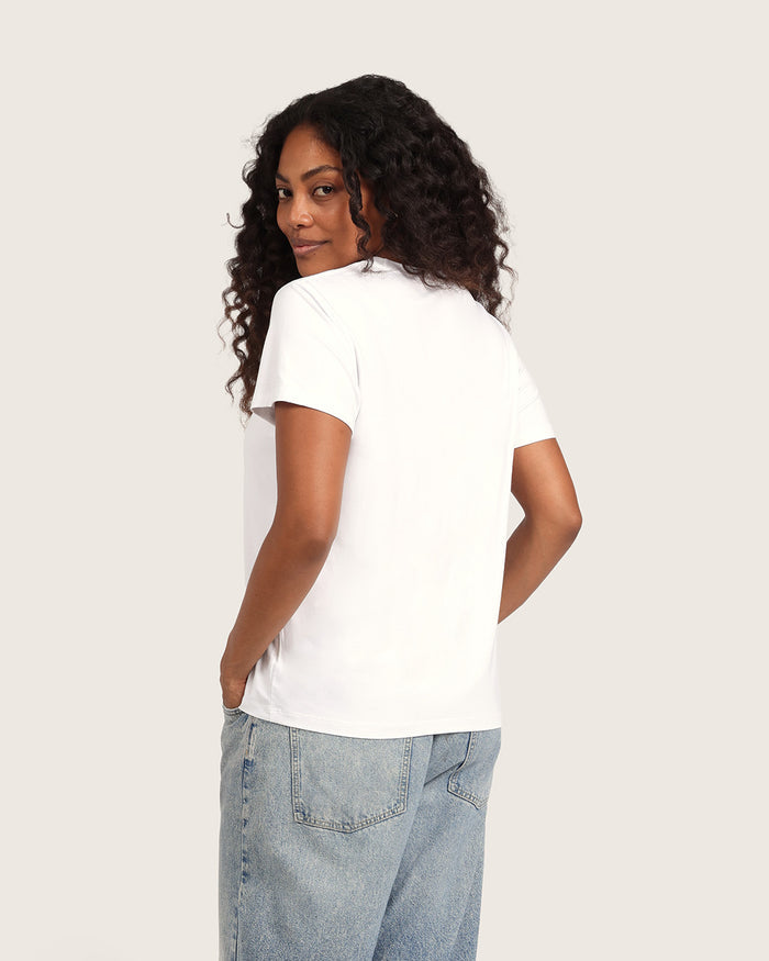 Women's Classic Crew Neck T-Shirt - White
