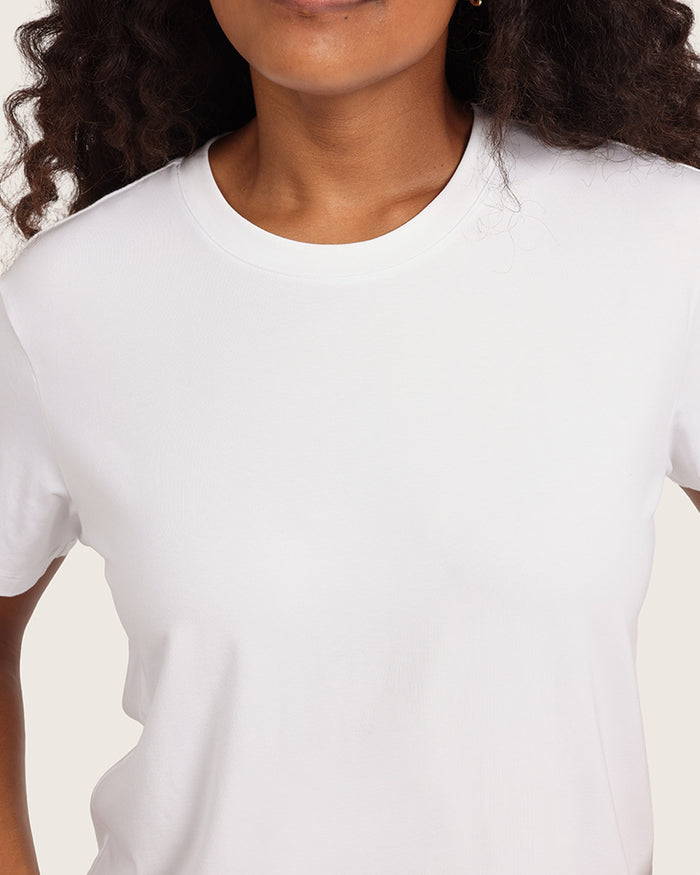 Women's Classic Crew Neck T-Shirt - White