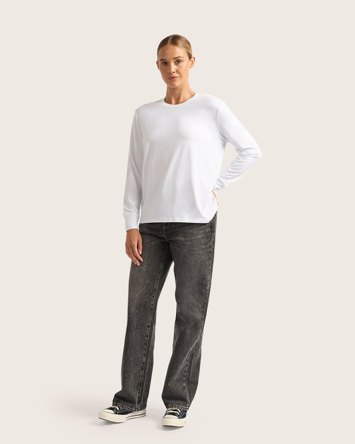 Women's Classic Long Sleeve T-Shirt - White