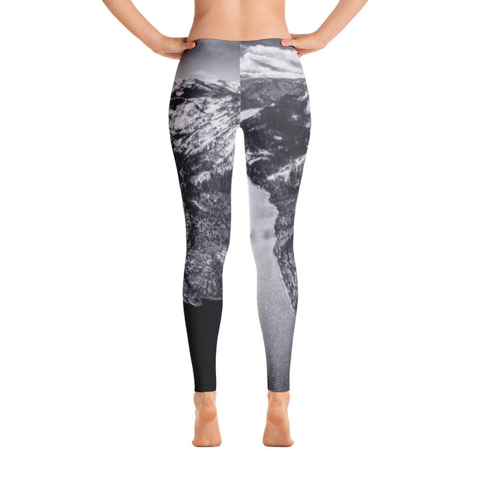 Women's Limited Edition Emerald Bay Aerial B&W Leggings