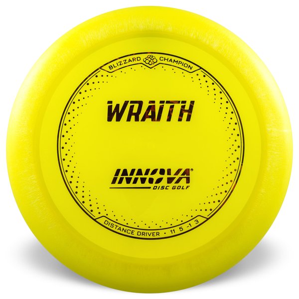 Innova Disc Golf Canada Champion Wraith Distance Driver Distance Driver	Overstable	Cold Reliable	Experienced Players	Headwind Use	Highly Flexible	Weather Consistent high glide forehand friendly