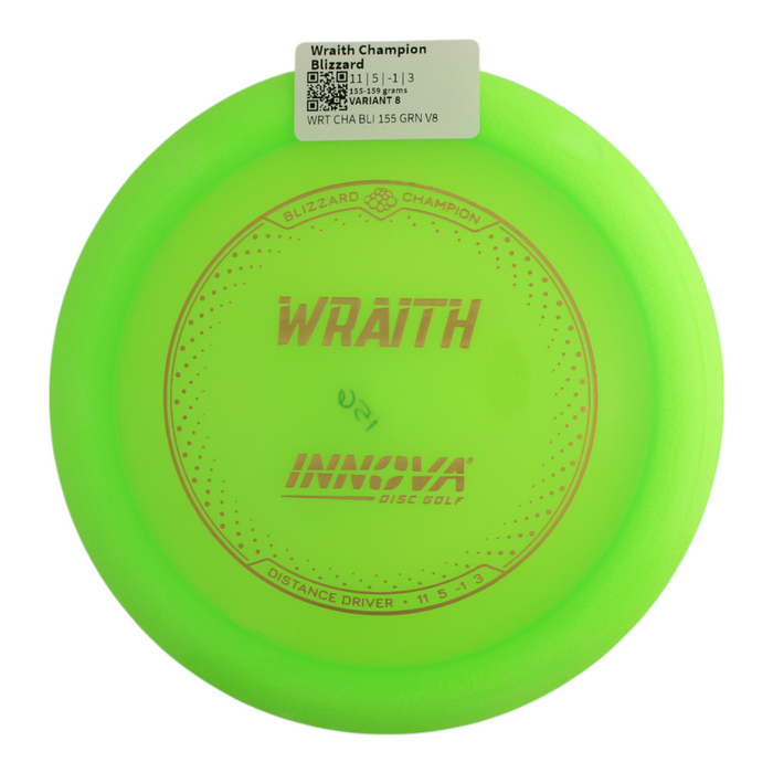Innova Disc Golf Canada Champion Wraith Distance Driver Distance Driver	Overstable	Cold Reliable	Experienced Players	Headwind Use	Highly Flexible	Weather Consistent high glide forehand friendly