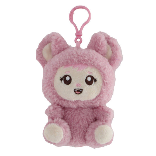 Yoonique Toys LaBabies 4.5 Inch Sherpa Pink Clip