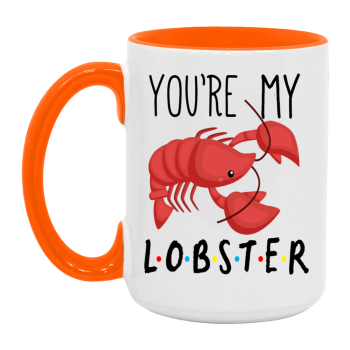 You're My Lobster ceramic coffee mug, product photo 2