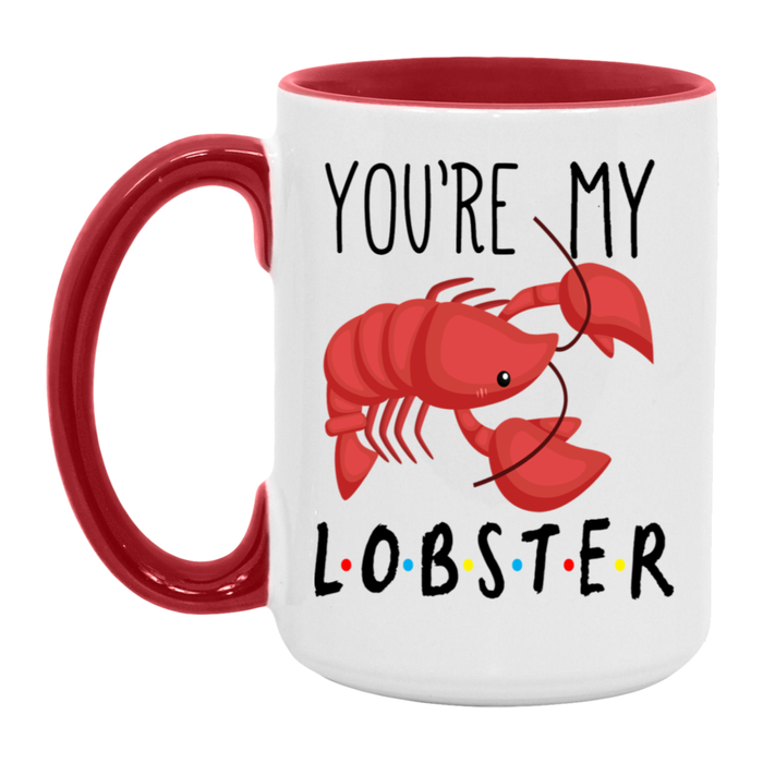 You're My Lobster ceramic coffee mug, product photo 3