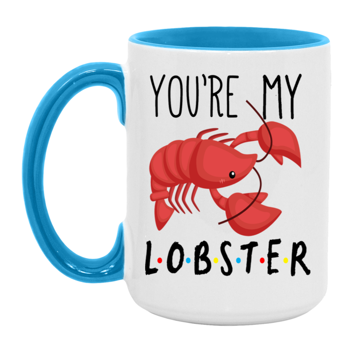 You're My Lobster ceramic coffee mug, product photo 4