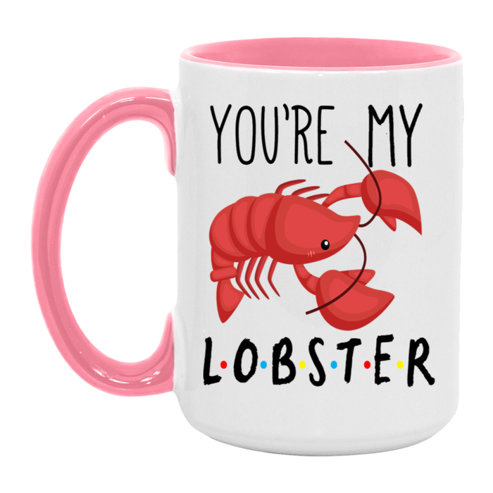 You're My Lobster ceramic coffee mug, product photo 6