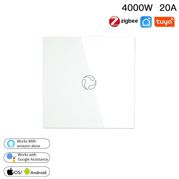 ZigBee Smart Boiler Touch Switch Water Heater Single Pole Neutral Wire Required EU - MOES