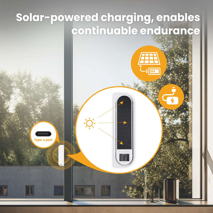 ZigBee Smart Sliding Window Pusher Automatic Opener Closer Solar Charging - MOES
