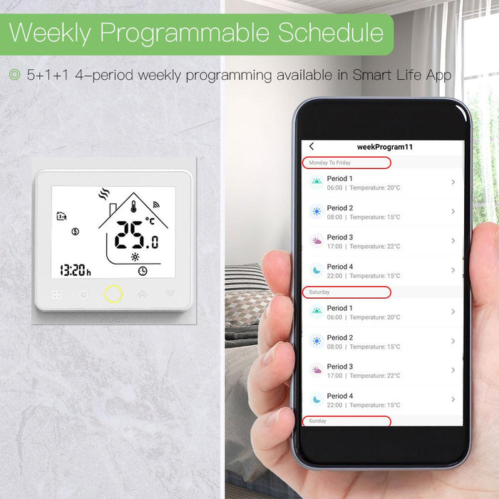 Weekly Programmable Schedule - Moes